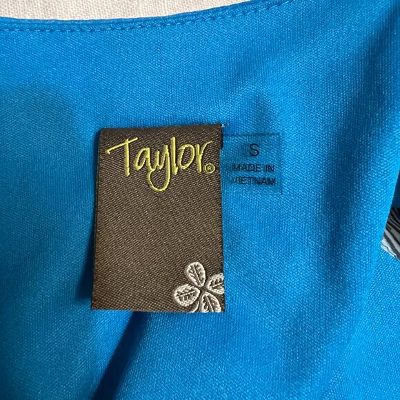 Taylor Small Blue Floral Ruffle Maxi Dress Tiered Boho Spring Summer Lined - Picture 5 of 10